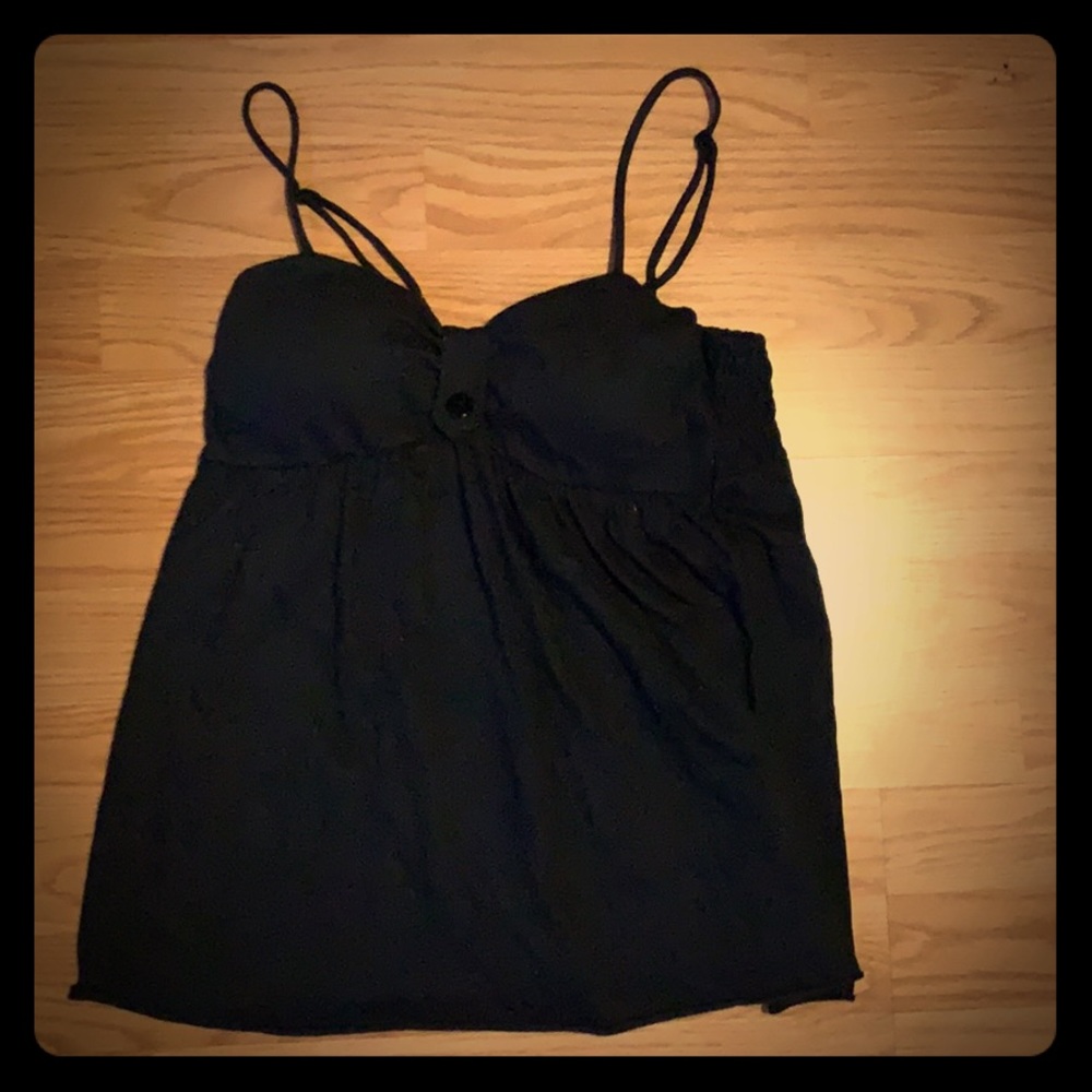 Sexy black cami - padded breasts, loose fitting
